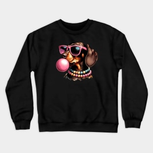 Dachshund Bubble Tee Crewneck Sweatshirt